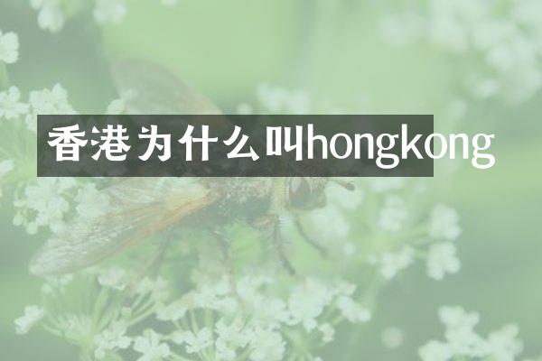 香港为什么叫hongkong