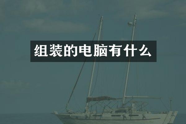 组装的电脑有什么