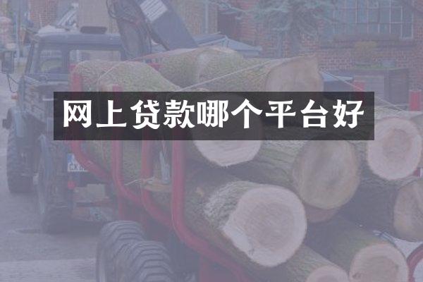 网上贷款哪个平台好