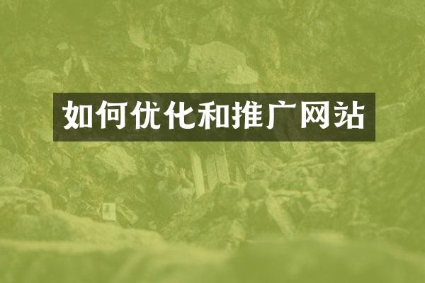 如何优化和推广网站