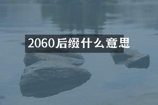 2060后缀什么意思
