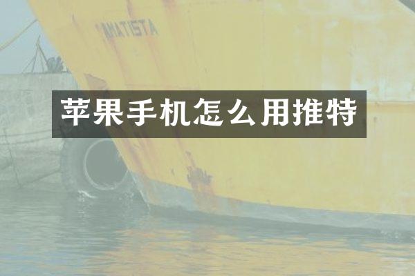 苹果手机怎么用推特