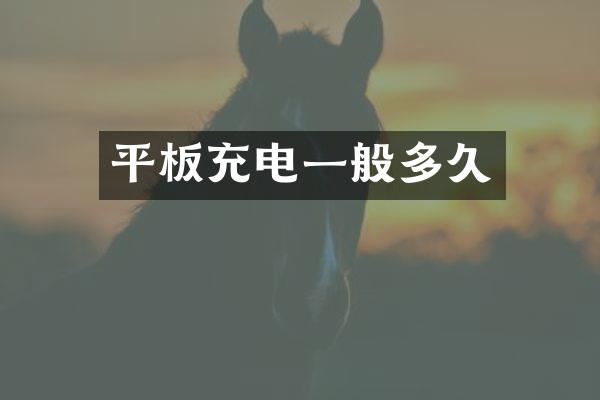 平板充电一般多久