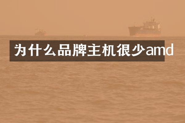 为什么品牌主机很少amd