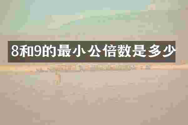8和9的最小公倍数是多少