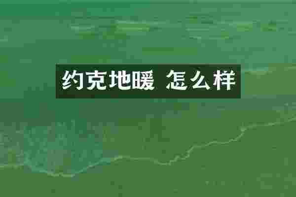 约克地暖 怎么样