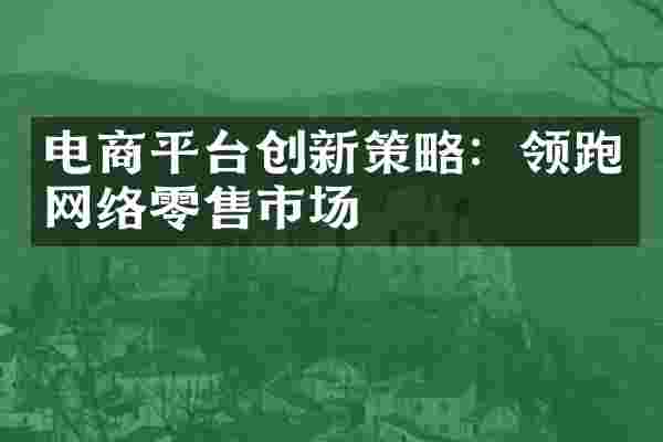 电商平台创新策略：领跑网络零售市场
