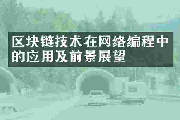 区块链技术在网络编程中的应用及前景展望