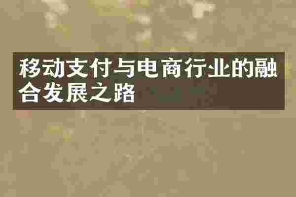 移动支付与电商行业的融合发展之路