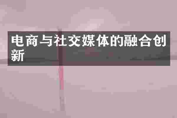 电商与社交媒体的融合创新