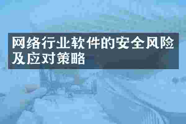 网络行业软件的安全风险及应对策略