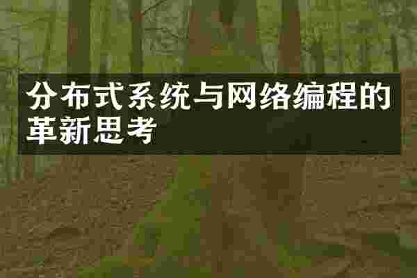 分布式系统与网络编程的革新思考