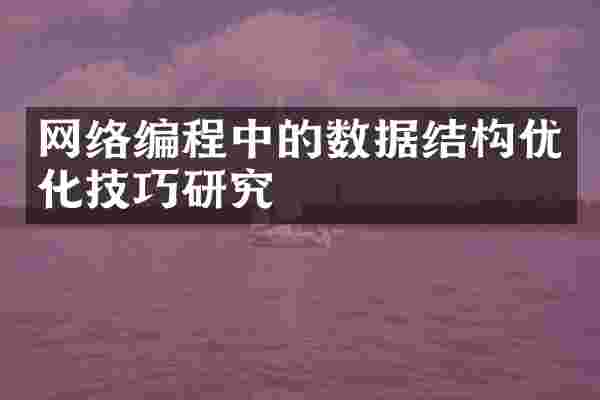 网络编程中的数据结构优化技巧研究