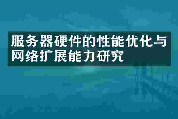 服务器硬件的性能优化与网络扩展能力研究
