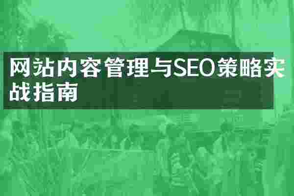 网站内容管理与SEO策略实战指南