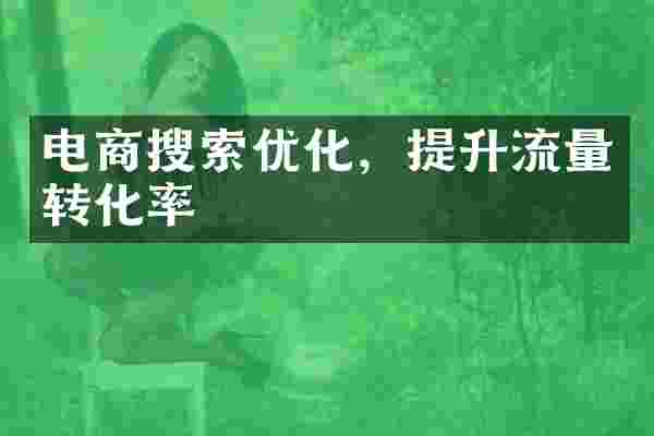 电商搜索优化，提升流量转化率
