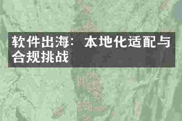 软件出海：本地化适配与合规挑战