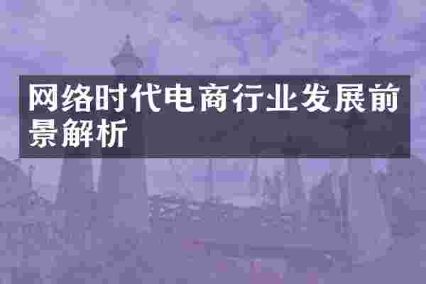 网络时代电商行业发展前景解析