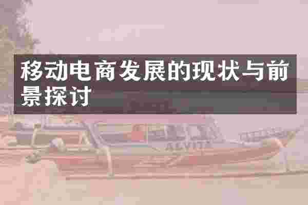 移动电商发展的现状与前景探讨
