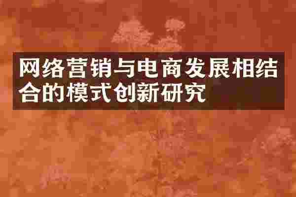 网络营销与电商发展相结合的模式创新研究