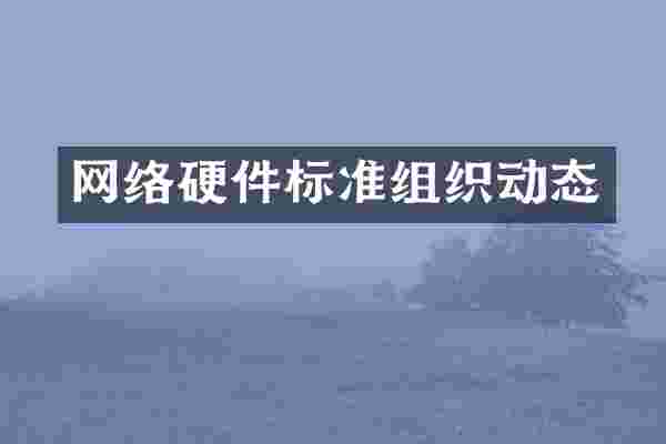 网络硬件标准组织动态